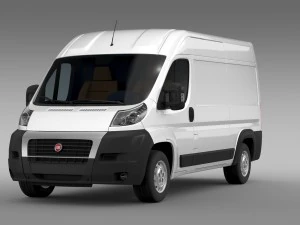 fiat ducato van l2h2 2006-2014 3D Model