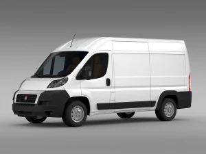 fiat ducato van l2h2 2006-2014 3D Model