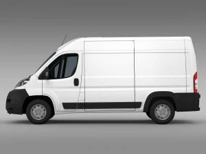 fiat ducato van l2h2 2006-2014 3D Model