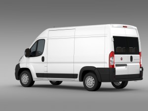 fiat ducato van l2h2 2006-2014 Model 3D