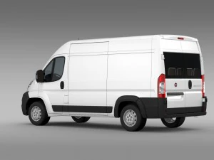 fiat ducato van l2h2 2006-2014 3D Model