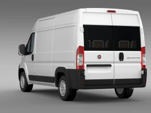 fiat ducato van l2h2 2006-2014 3D Model