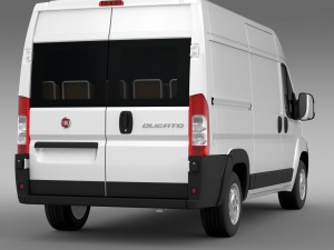 fiat ducato van l2h2 2006-2014 Model 3D