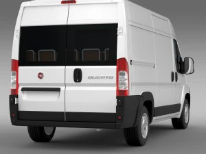 fiat ducato van l2h2 2006-2014 3D Model