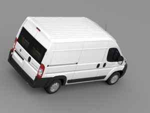 fiat ducato van l2h2 2006-2014 Model 3D