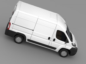 fiat ducato van l2h2 2006-2014 Model 3D