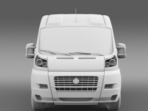 fiat ducato van l2h2 2006-2014 Model 3D