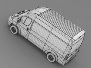 fiat ducato van l2h2 2006-2014 Model 3D