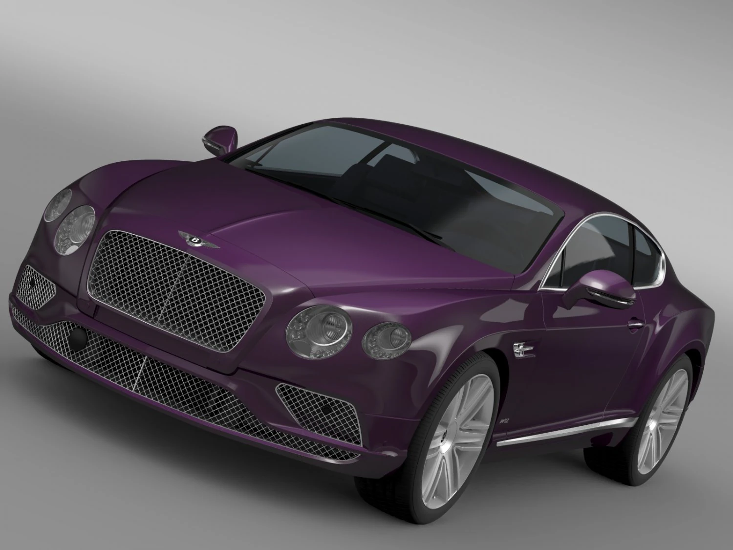 bentley continental gt 2015 3D Model .c4d .max .obj .3ds .fbx .stl .blend 