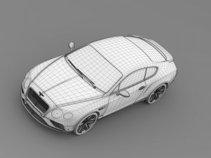 bentley continental gt 2015 3D मॉडल
