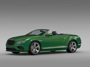 bentley continental gt speed convertible 2015 3D Model