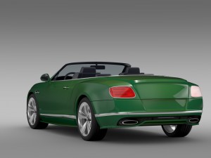 bentley continental gt speed convertible 2015 Modello 3D