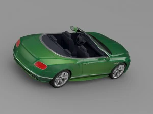 bentley continental gt speed convertible 2015 3D Model