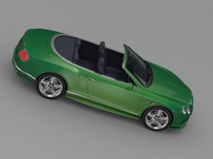 bentley continental gt speed convertible 2015 Modello 3D