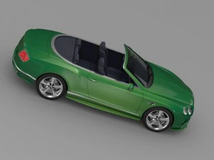 bentley continental gt speed convertible 2015 3D Model