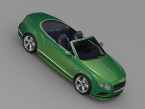 bentley continental gt speed convertible 2015 Modello 3D