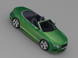 bentley continental gt speed convertible 2015 3D Model