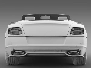bentley continental gt speed convertible 2015 3D Model