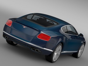 bentley continental gt v8 2015 Model 3D