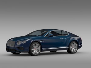 bentley continental gt v8 2015 Model 3D