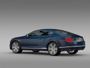 bentley continental gt v8 2015 Model 3D