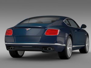 bentley continental gt v8 2015 Model 3D