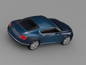 bentley continental gt v8 2015 Model 3D