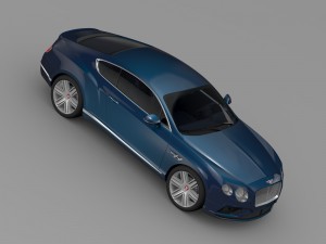 bentley continental gt v8 2015 Model 3D