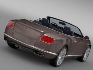 bentley continental gt v8 convertible 2015 Modelo 3D
