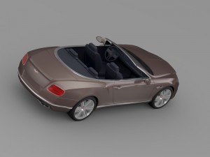 bentley continental gt v8 convertible 2015 Modelo 3D