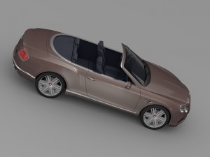 bentley continental gt v8 convertible 2015 Modelo 3D