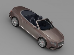 bentley continental gt v8 convertible 2015 Modelo 3D