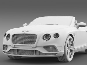 bentley continental gt v8 convertible 2015 Modelo 3D