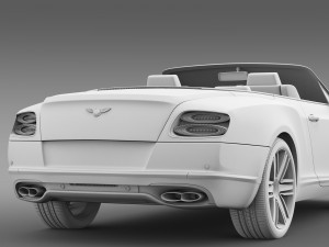 bentley continental gt v8 convertible 2015 Modelo 3D