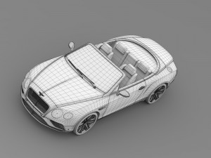 bentley continental gt v8 convertible 2015 Modelo 3D