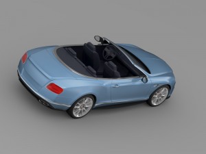 bentley continental gt v8 s convertible 2015 3D Модель
