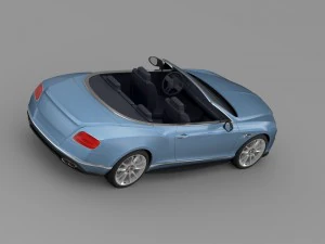 bentley continental gt v8 s кабріолет 2015 р 3D Модель