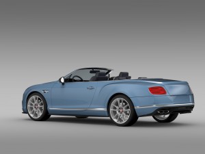 bentley continental gt v8 s convertible 2015 3D Модель