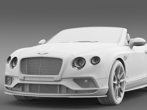 bentley continental gt v8 s convertible 2015 3D Модель