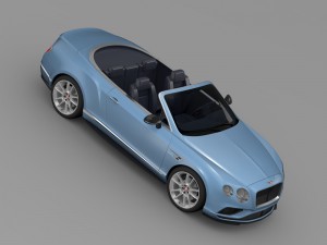 bentley continental gt v8 s convertible 2015 3D Модель