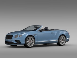 bentley continental gt v8 s convertible 2015 3D Модель