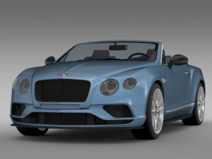 bentley continental gt v8 s кабріолет 2015 р 3D Модель