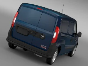 ram promaster cidade comerciante van de carga 2015 Modelo 3D