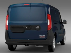 ram promaster cidade comerciante van de carga 2015 Modelo 3D