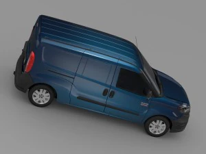 ram promaster cidade comerciante van de carga 2015 Modelo 3D