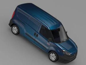 ram promaster cidade comerciante van de carga 2015 Modelo 3D