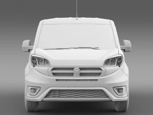 ram promaster cidade comerciante van de carga 2015 Modelo 3D