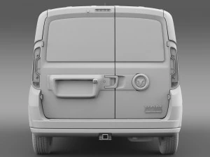 ram promaster cidade comerciante van de carga 2015 Modelo 3D