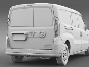 ram promaster cidade comerciante van de carga 2015 Modelo 3D