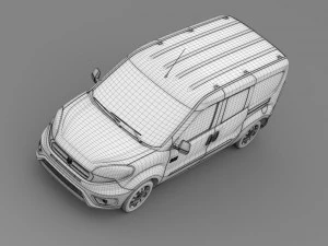 ram promaster cidade comerciante van de carga 2015 Modelo 3D